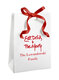 Your Message Mini White Tote Favor Bag Image 4 of 4